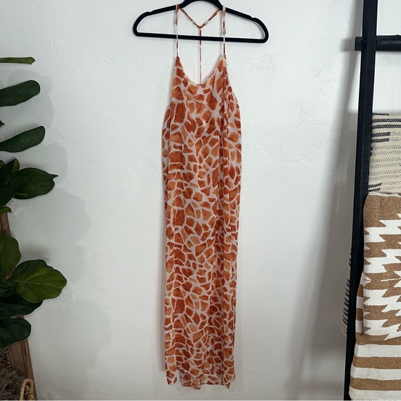 EUC Show Me Your MuMu Maxi Dress Giraffe Medium - Picture 1 of 5